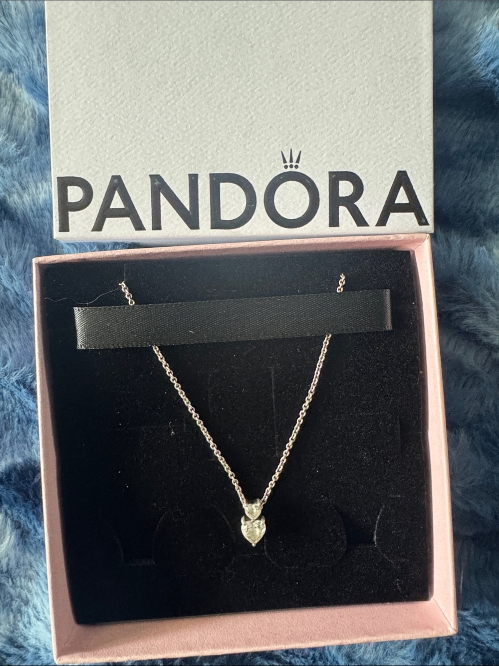 Pandora Silver Heart Pendant Necklace - Silver